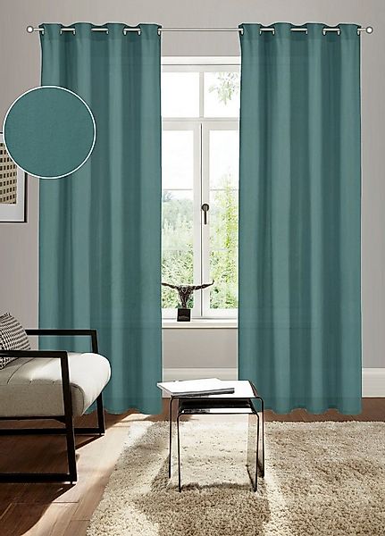 Bruno Banani Vorhang Lagan (2 St), Ösen, blickdicht, Polyester, 2-er Set, g günstig online kaufen