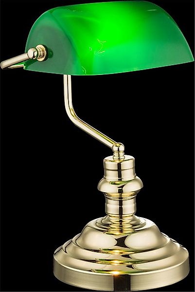 GLOBO LIGHTING Schreibtischlampe ANTIQUE, ohne Leuchtmittel, Klassische Sch günstig online kaufen