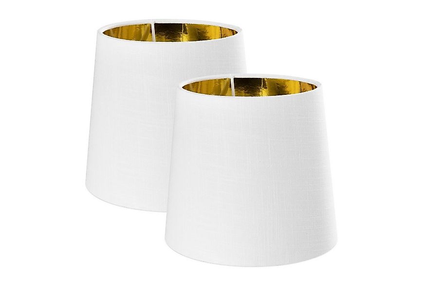 Navaris Lampenschirm 2x Schirm Tischlampe E14 rund - 15,2cm - Lampenschirme günstig online kaufen