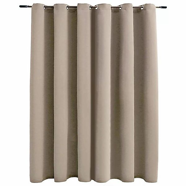 Verdunkelungsvorhang Mit Metallösen Beige 290 X 245 Cm günstig online kaufen