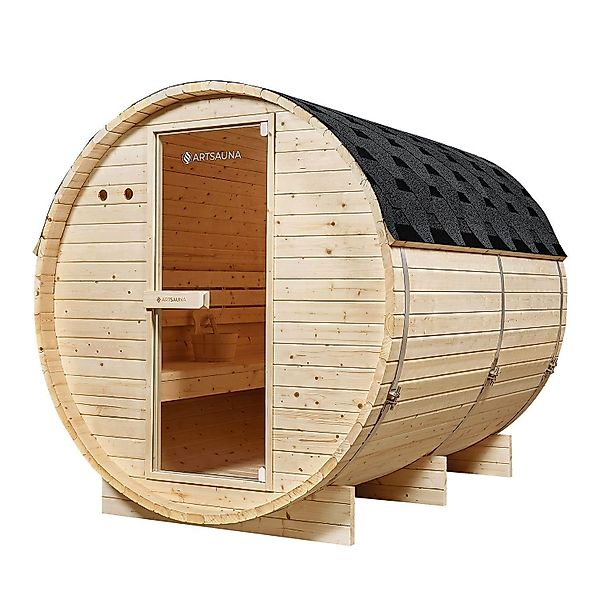 Artsauna Fasssauna Spitzbergen 220, BxTxH: 191 günstig online kaufen