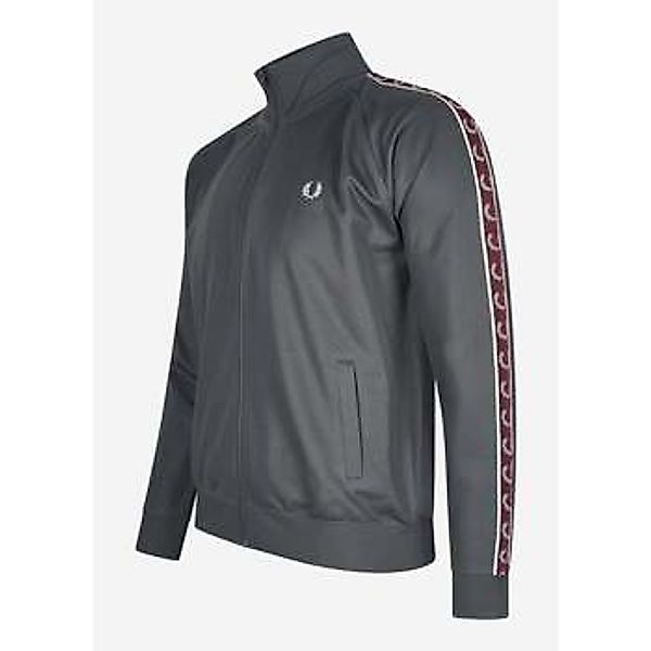 Fred Perry  Strickjacken Seasonal taped track jacket - gunmetal oxblood günstig online kaufen