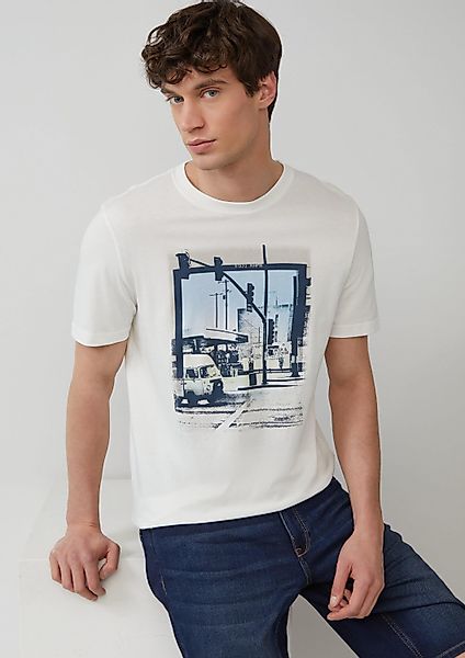 s.Oliver Kurzarmshirt T-Shirt T-Shirt aus Baumwolle günstig online kaufen