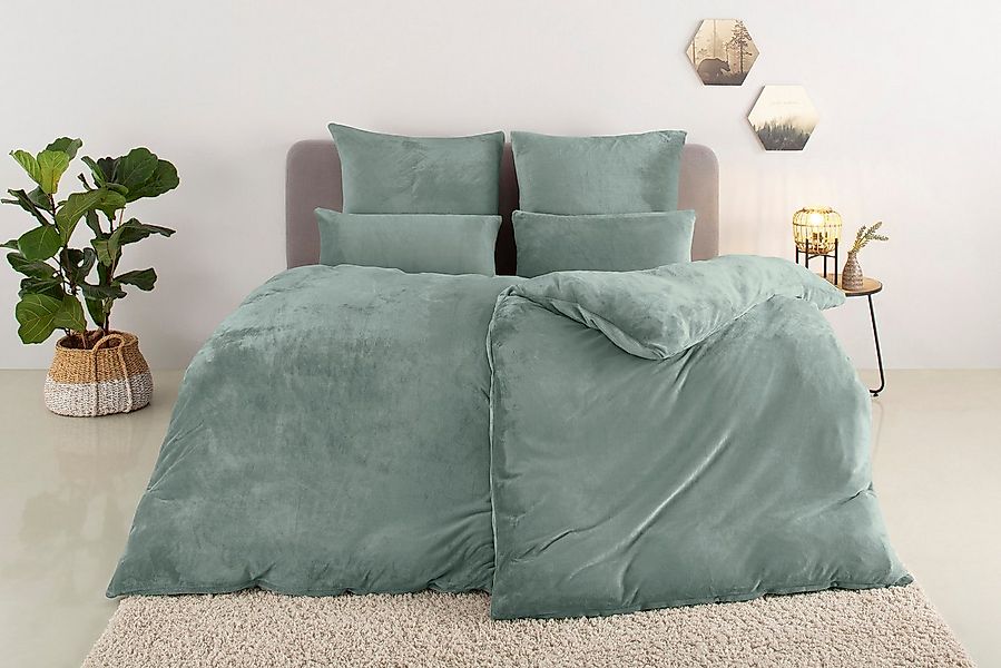 my home Bettwäsche Desner3, Microfaser, 2 teilig, Bettwäsche mit Reißversch günstig online kaufen