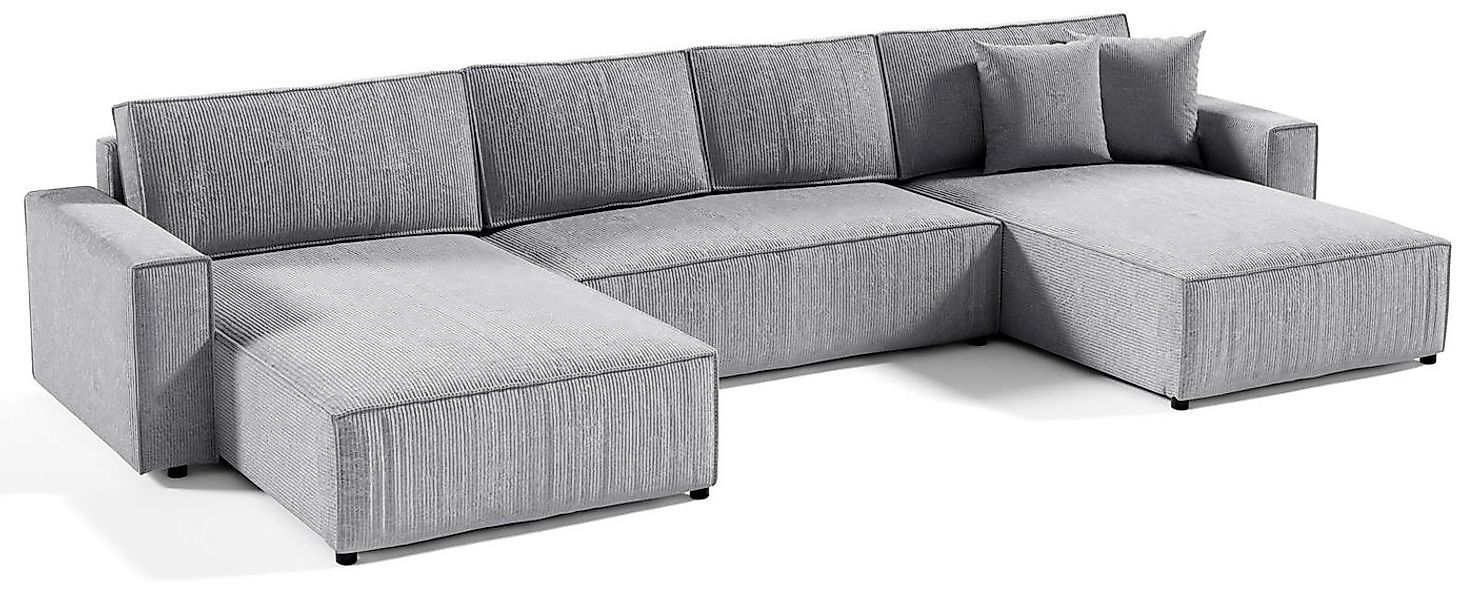 Compleo Ecksofa U-Form mit Bettkasten und Schlaffunktion BOSTON U, Breite: günstig online kaufen