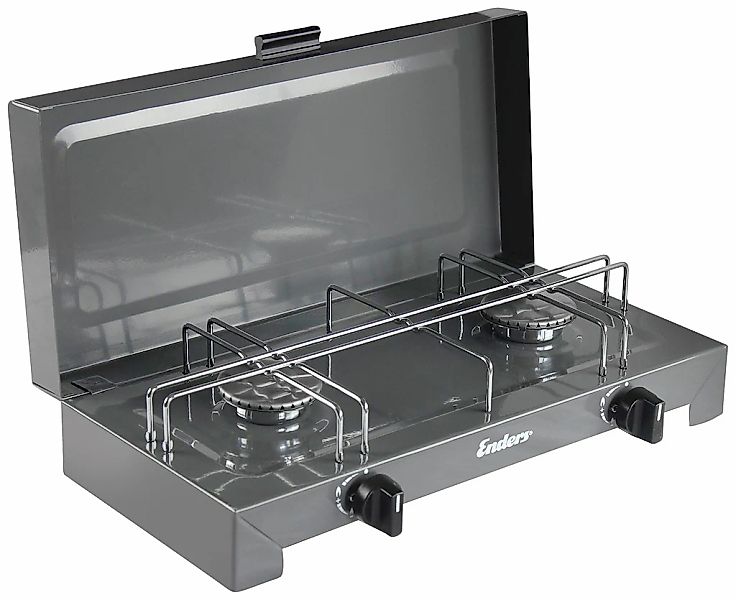 Enders Gaskocher "Canberra 2" Stahl 43x26 BxLxH: 43x26x10 cm, 2 x 2,3 kW Br günstig online kaufen