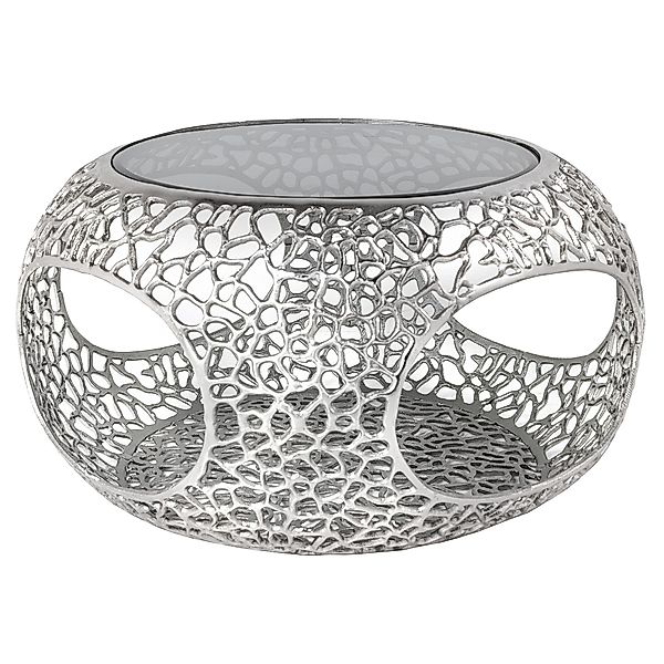 riess-ambiente Couchtisch SPIN Ø75cm silber / günstig online kaufen