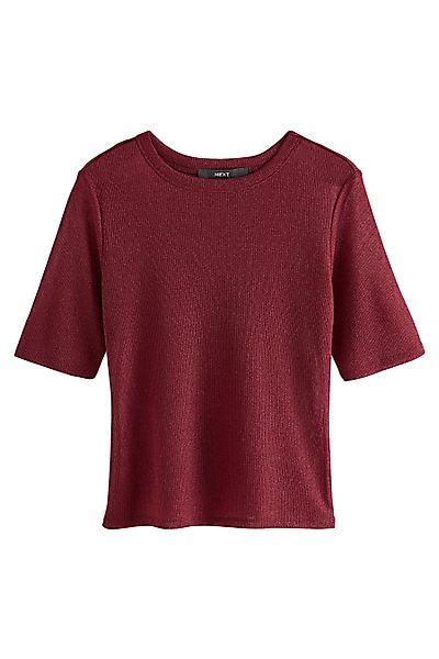 Next T-Shirt Glitzerndes T-Shirt mit halblangen günstig online kaufen