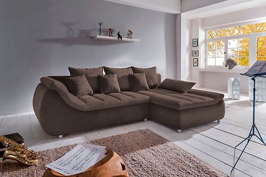 INOSIGN Ecksofa »Imola, bequem, aktuelle Steppung im Sitz, L-Form, Breite 2 günstig online kaufen