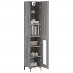 vidaXL Highboard Highboard Grau Sonoma 34,5x34x180 günstig online kaufen