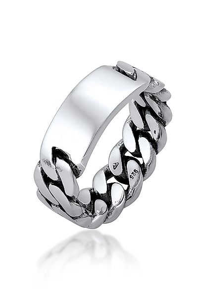 Kuzzoi Silberring Herren Siegelring Panzer Glieder günstig online kaufen
