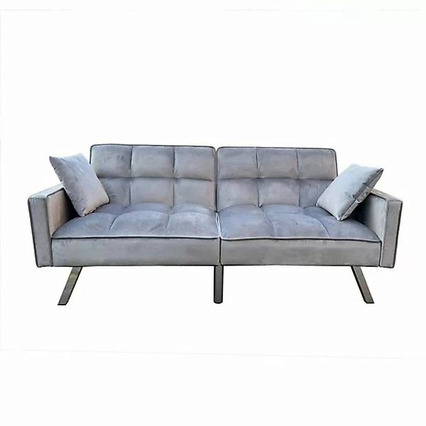 HTI-Living 2-Sitzer Sofa mit Schlaffunktion Brigga Grau, Stück 1 Teile, Fun günstig online kaufen