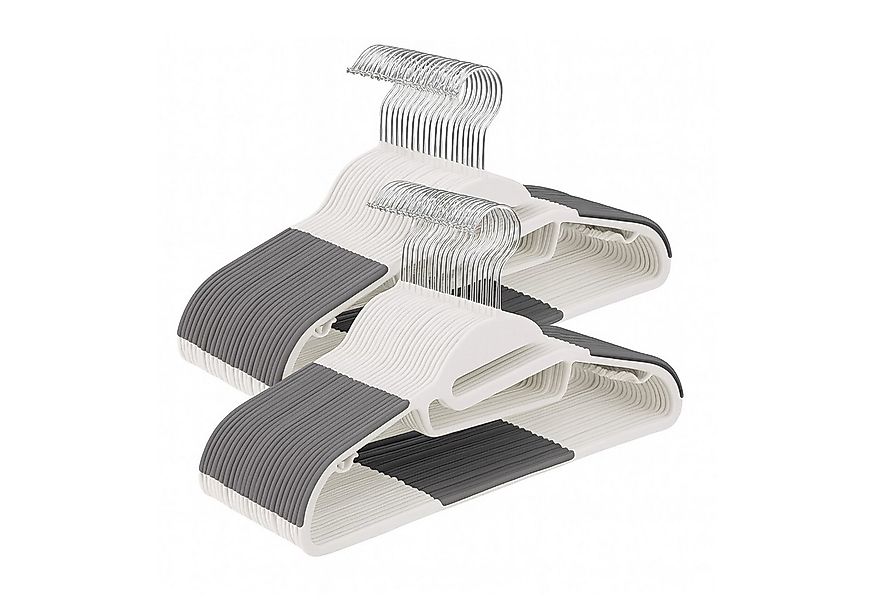 relaxdays Kleiderbügel Gummierte Kleiderbügel im Set, (50er Set, 50-tlg), w günstig online kaufen