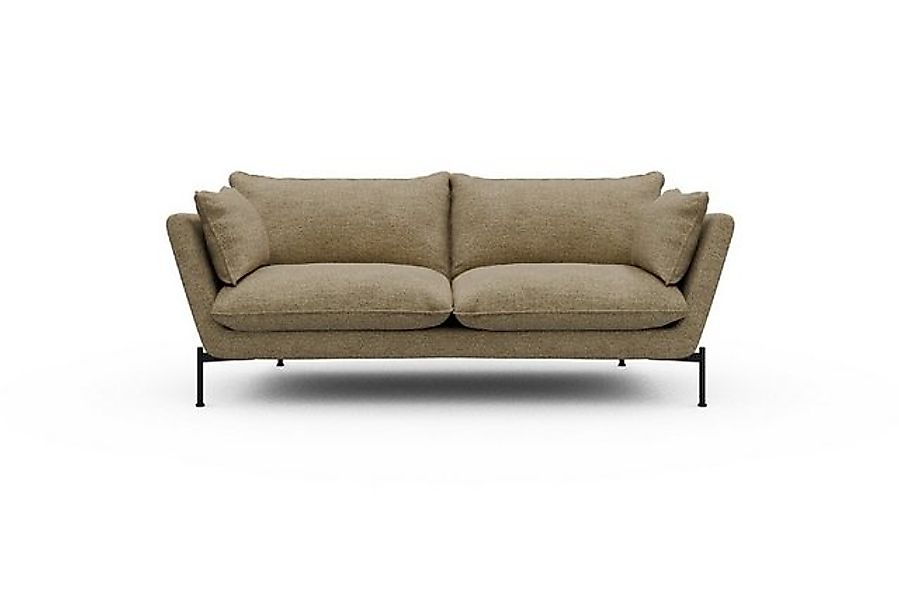 moebelfaktor Sofa Anton PREMIUM 2-Sitzer, schräg gestellte Armlehnen, hoher günstig online kaufen