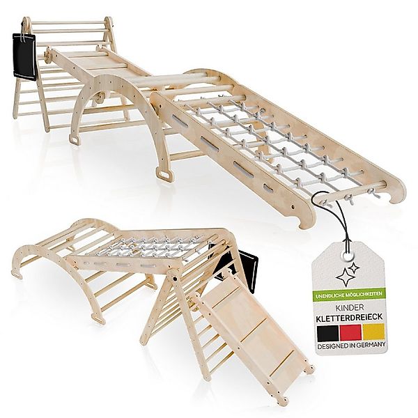 Juskys Klettergerüst Movario Groß, (6-St), Indoor Kletterdreieck, Kletterbo günstig online kaufen