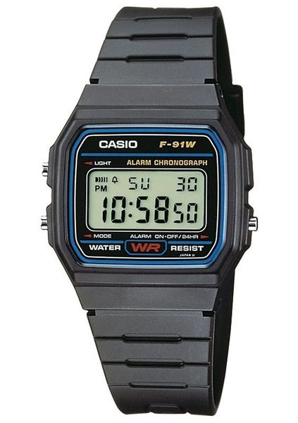 CASIO TIMELESS COLLECTION Chronograph F-91W-1YEG, Quarzuhr, günstig online kaufen