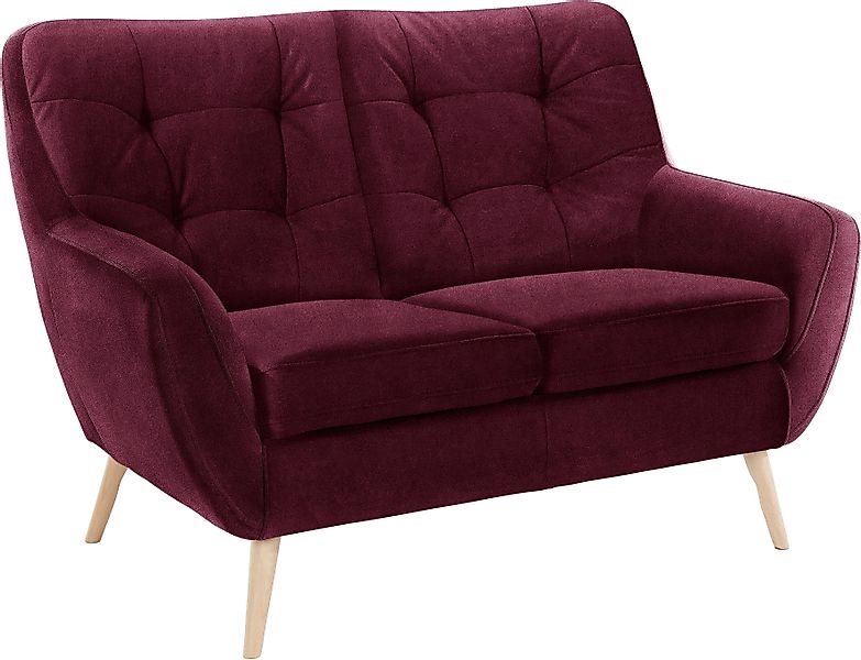 exxpo - sofa fashion 2-Sitzer "Scandi, bequem, aufwendige Rückenpolsterung günstig online kaufen