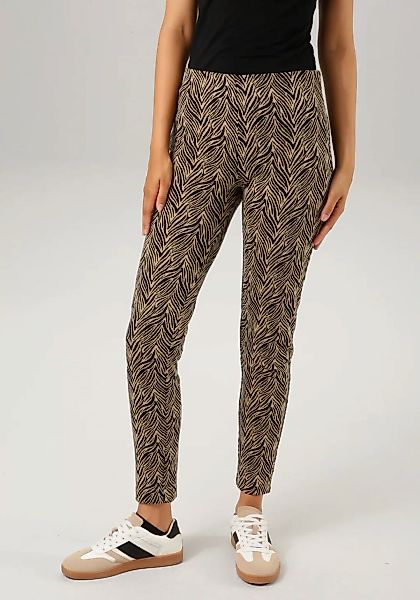 Aniston CASUAL Leggings, im Zebra-Look oder Karo-Dessin - chic sind beide günstig online kaufen