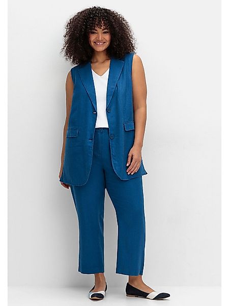 Sheego 7/8-Hose Große Größen aus Leinen-Mix, günstig online kaufen
