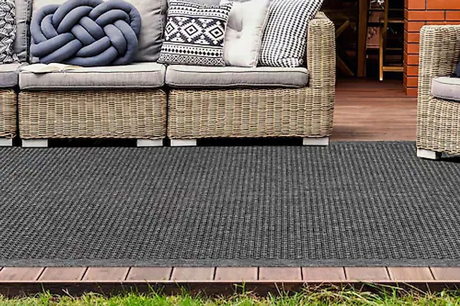 my home Teppich »Gero«, rechteckig, 5 mm Höhe, In- und Outdoor geeignet, Wo günstig online kaufen