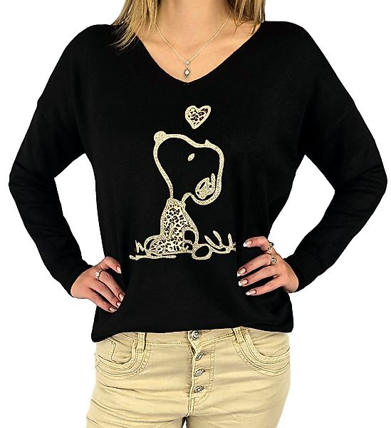 Rehoboth Moda V-Ausschnitt-Pullover Feinstrick Damen Pullover günstig online kaufen