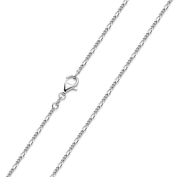 Materia Silberkette Figarokette 1,2mm Gliederkette 40-70cm günstig online kaufen