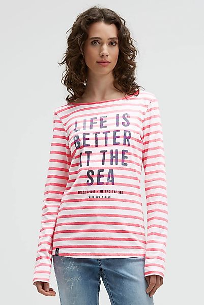 SOCCX Rundhalsshirt mit U-Boot-Ausschnitt günstig online kaufen