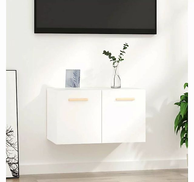 vidaXL Fächerschrank Wandschrank Weiß 60x36,5x35 cm Holzwerkstoff (1-St) günstig online kaufen