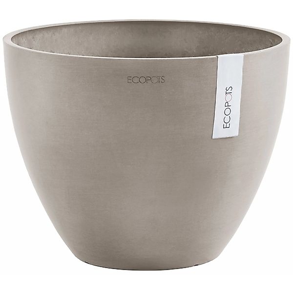 ECOPOTS Blumentopf ANTWERP Taupe, BxTxH: 30x30x25,5 cm günstig online kaufen