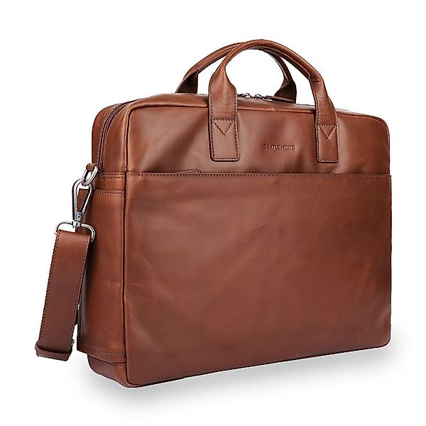 Gentlemen's Laptoptasche Slim - Notebooktasche aus Leder mit Schultergurt 1 günstig online kaufen