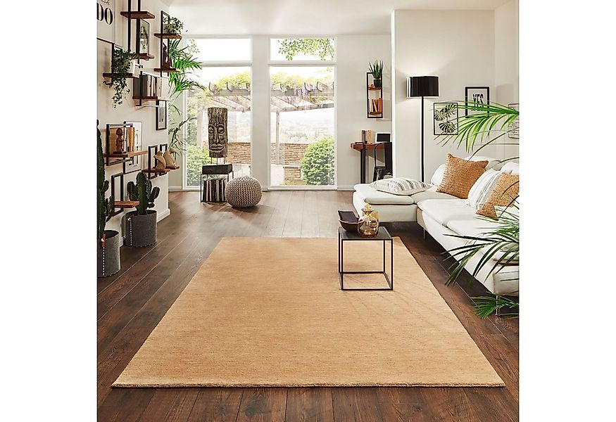 Steffensmeier Wollteppich Jaipur, Rechteckig, Gabbeh Teppich, handgeknüpft günstig online kaufen