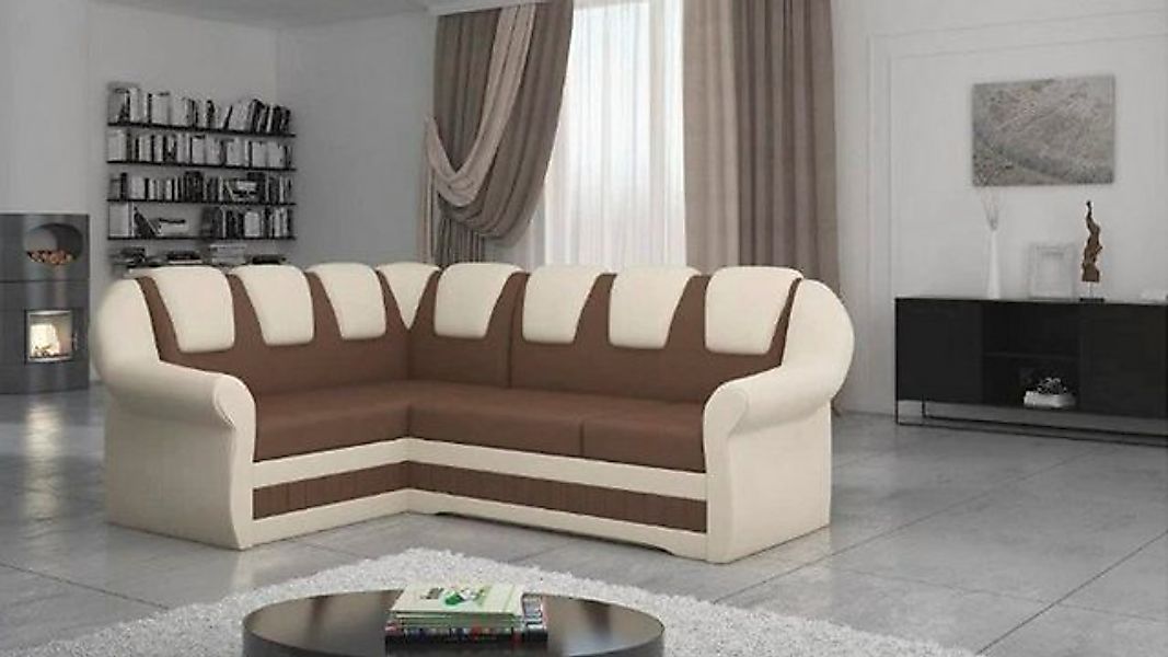 Xlmoebel Ecksofa Modern Ecksofa Sofa Holz Textil Modern Stil Wohnzimmer, 1 günstig online kaufen