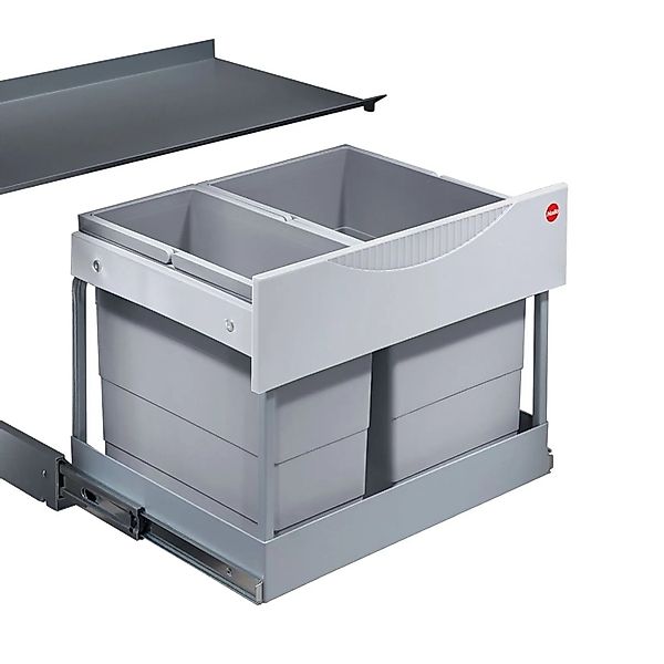 HAILO Abfallsammler Mülleimer Raumspar Tandem S Plus 18L 12L Hailo 3644801 günstig online kaufen