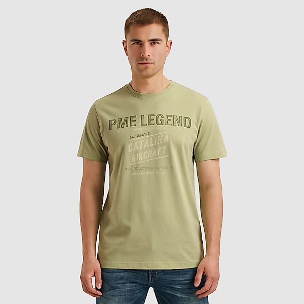 PME LEGEND T-Shirt "Short sleeve r-neck single jersey", mit Logo-Print günstig online kaufen