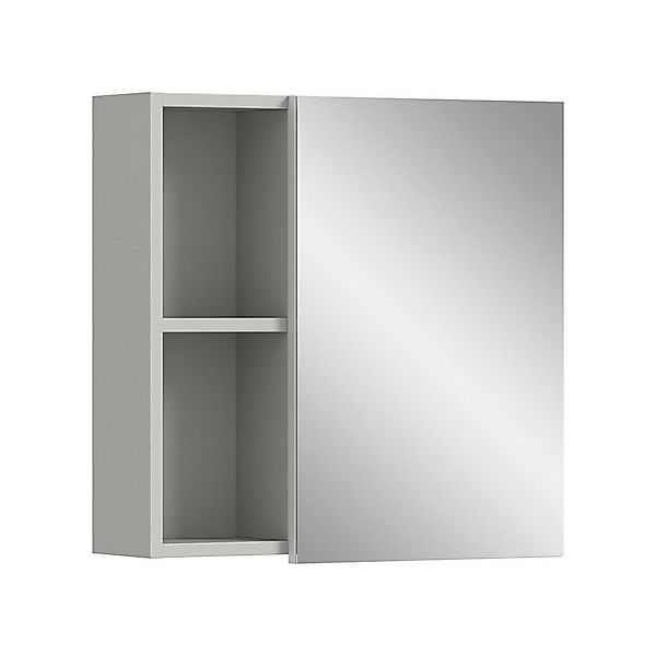 xonox.home Badezimmerspiegelschrank in Hellgrau - 55x55x17cm (BxHxT) günstig online kaufen