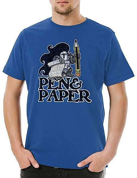 Urban Backwoods Print-Shirt Urban Backwoods Pen & Paper Herren T-Shirt Roya günstig online kaufen