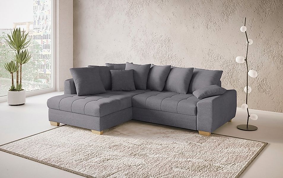 Mr. Couch Ecksofa "Nikita II, L-Form", Wahlweise mit Bettfunktion, Bettkast günstig online kaufen