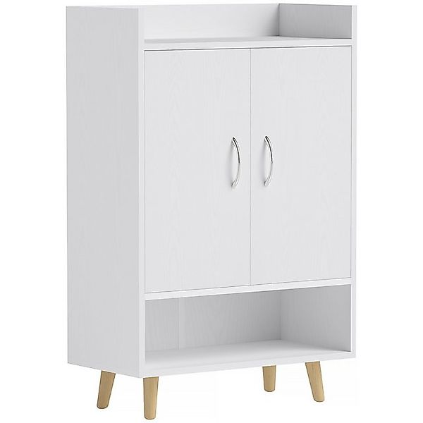 XDOVET Schuhschrank Schuhregal aus Massivholz mit Türen Regalen für 12 Schu günstig online kaufen