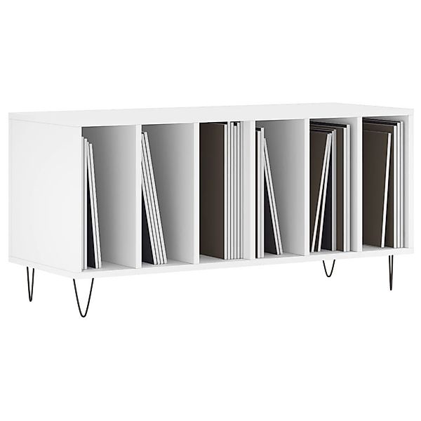 vidaXL Media-Regal Plattenschrank Weiß 100x38x48 cm günstig online kaufen