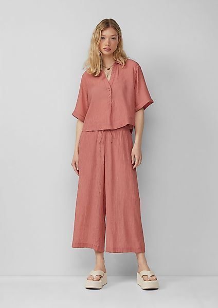 QS Culotte Sommerhose in Struktur-Optik günstig online kaufen