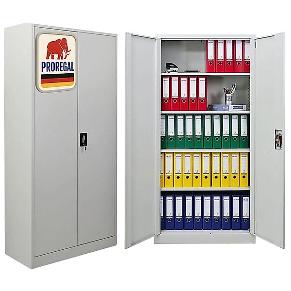 PROREGAL Flügeltürenschrank ELEPHANT Mit 2 Türen Abschließbar HxBxT 180x80x günstig online kaufen