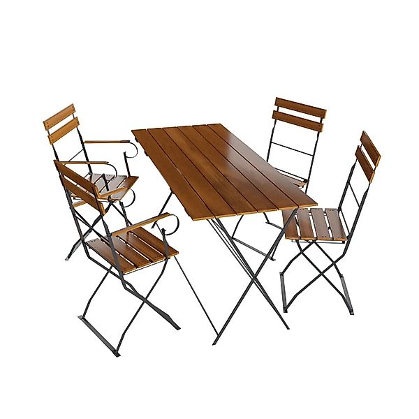 Lex Biergarten Sitzgruppe Biergartenmöbel Garten Armlehne Stuhl Tisch 120x6 günstig online kaufen