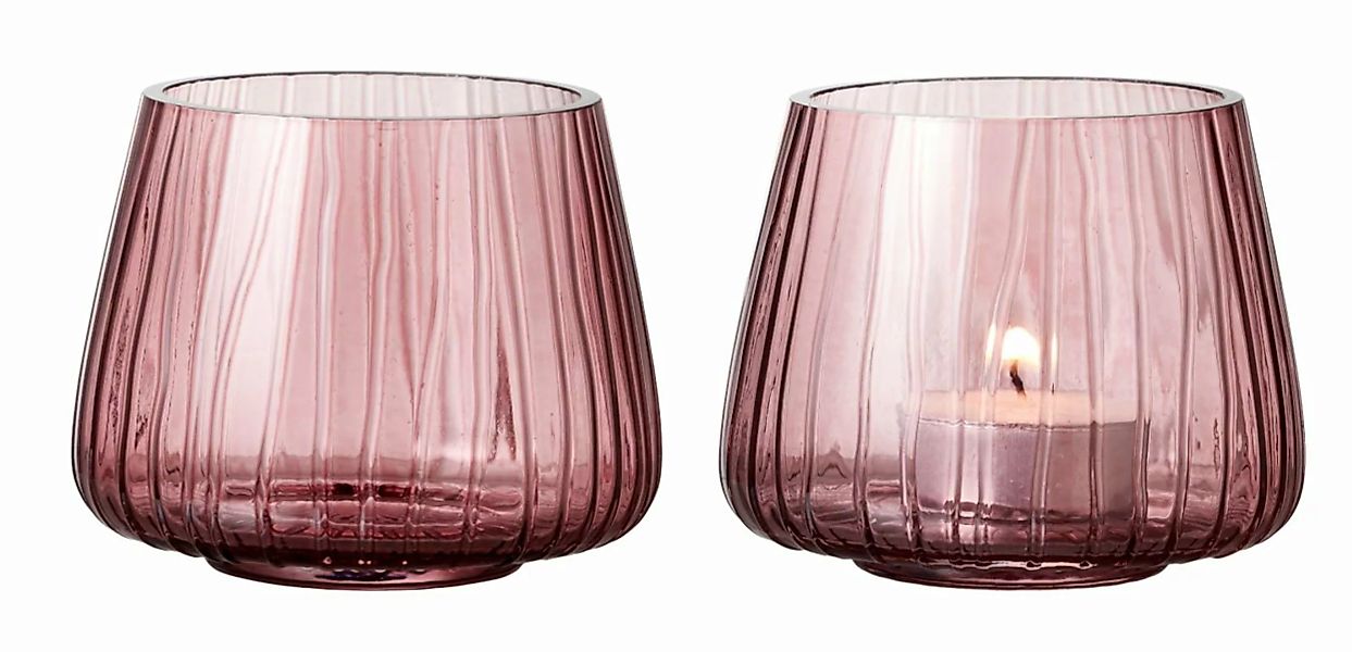 Bitz Teelichthalter Kusintha Teelichthalter pink 7,5 cm Set 2 (pink) günstig online kaufen