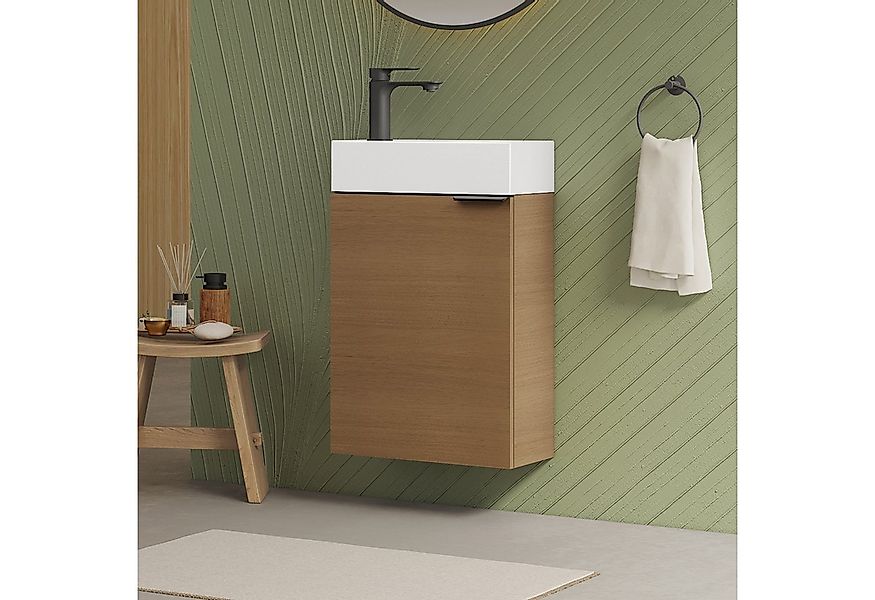 EMKE Waschtisch Kompakter Badschrank mit Waschbecken set 41,5 x 64 cm für k günstig online kaufen