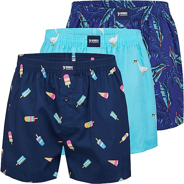 HAPPY SHORTS Boxershorts 3er Pack HAPPY günstig online kaufen