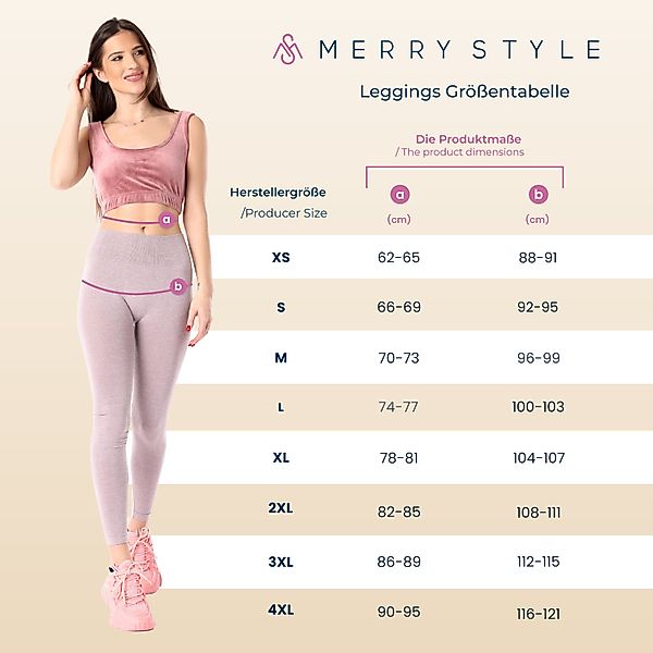 Merry Style Leggings Damen Lange Sporthosen günstig online kaufen
