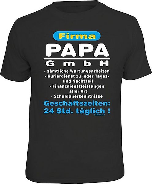 RAHMENLOS® T-Shirt für Väter: Firma Papa GmbH, 24 Std. täglich günstig online kaufen