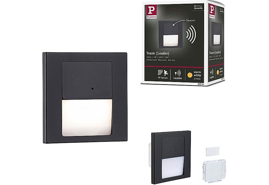 Paulmann LED Einbauleuchte LED Wandeinbauleuchte Tsaro eckig 80x36mm, LED f günstig online kaufen