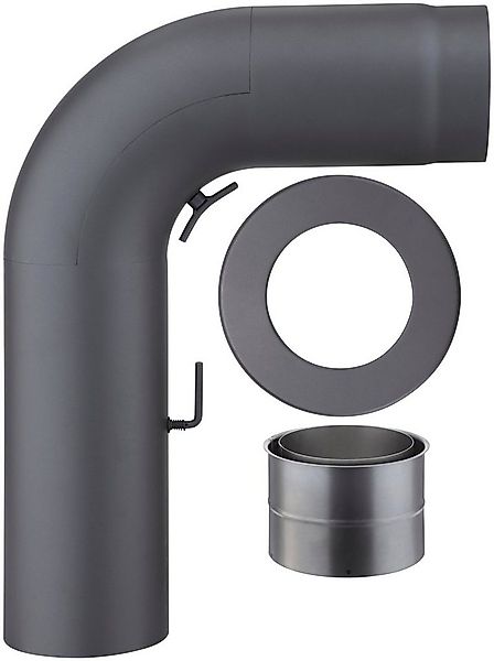 Color Emajl Ofenrohr Heathus Rauchrohr-Set Fullform GR, (Set, 3-tlg), Bogen günstig online kaufen