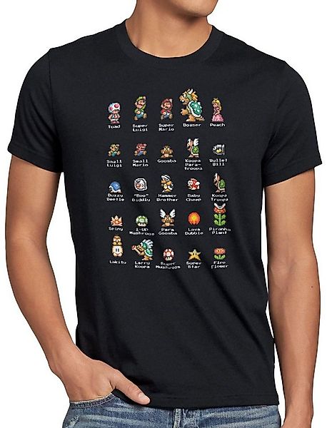 style3 T-Shirt Mario Stars switch nes snes gamer 16-Bit videospiel super ni günstig online kaufen